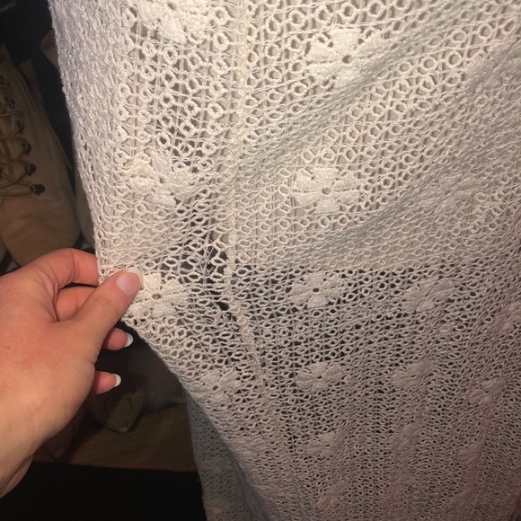 Chelsea & Violet cream lace maxi dress, size xs - Picture 10 of 11